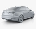 Audi A3 S line 轿车 2016 3D模型