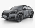 Audi TT offroad 2017 3d model wire render