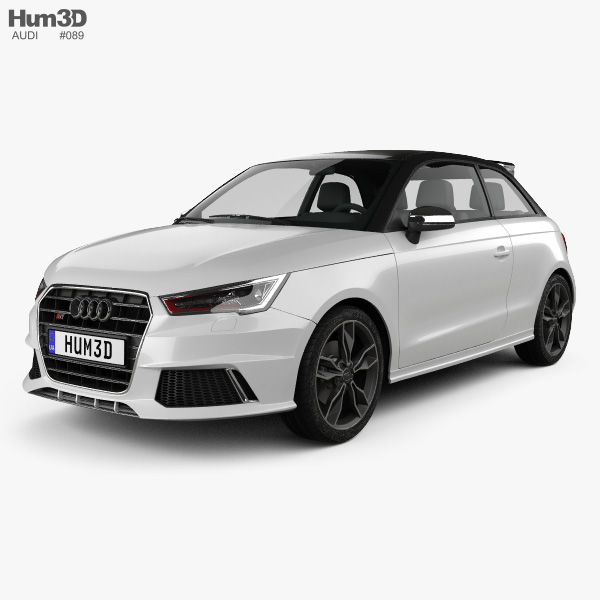 Audi S1 трехдверный 2017 3D модель