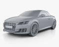 Audi TT (8S) ロードスター 2014 3Dモデル clay render
