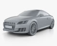 Audi TT (8S) 쿠페 2017 3D 모델  clay render