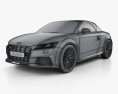 Audi TT (8S) S 雙座敞篷車 2017 3D模型 wire render