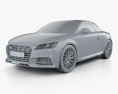 Audi TT (8S) S 雙座敞篷車 2017 3D模型 clay render