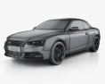 Audi S5 敞篷车 2015 3D模型 wire render