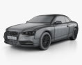Audi A5 敞篷车 2015 3D模型 wire render