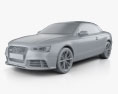 Audi RS5 cabriolet 2015 Modèle 3d clay render