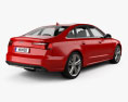 Audi S6 (C7) saloon 2015 3Dモデル 後ろ姿