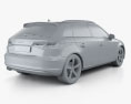 Audi A3 Sportback 2016 3D 모델 