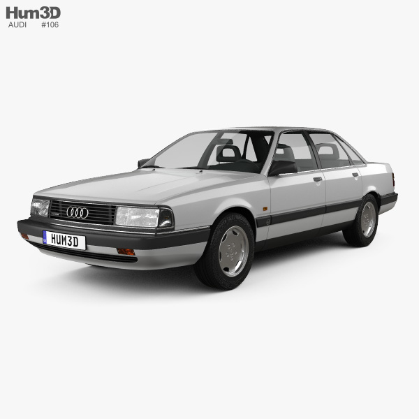 Audi 200 sedan 1991 3D model