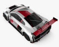 Audi R8 LMS 2019 3D模型 顶视图