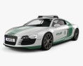 Audi R8 Поліція Dubai 2015 3D модель