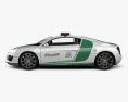 Audi R8 Polizei Dubai 2015 3D-Modell Seitenansicht
