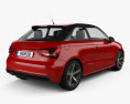 Audi A1 трьохдверний 2018 3D модель back view
