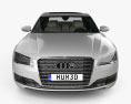 Audi A8 L with HQ interior 2016 3d model front view