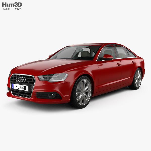 Audi A6 (C7) with HQ interior 2015 3D model