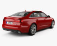 Audi A6 (C7) HQインテリアと 2015 3Dモデル 後ろ姿