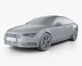 Audi A7 Sportback S-Line 2014 3d model clay render