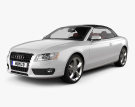 Audi A5 Cabriolet mit Innenraum 2009 3D-Modell