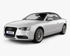 Audi A5 カブリオレ HQインテリアと 2012 3Dモデル