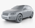 Audi Q5 with HQ interior 2016 3d model clay render