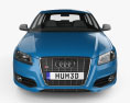 Audi S3 Sportback 2012 Modelo 3D vista frontal