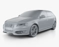 Audi S3 Sportback 2012 Modello 3D clay render