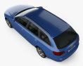 Audi S6 Avant 2008 3D模型 顶视图