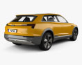 Audi h-tron quattro 2016 3D 모델  back view