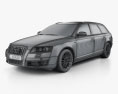 Audi A6 (C6) Avant 2008 Modello 3D wire render