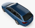 Audi A6 (C6) Avant 2008 3D模型 顶视图