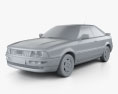 Audi Coupe (8B) 1991 3d model clay render