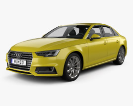 Audi A4 S-Line 2019 3D model