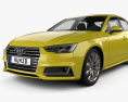 Audi A4 S-Line 2019 3D 모델 