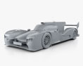 Audi R18 e-tron Quattro プロトタイプの 2016 3Dモデル clay render