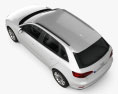 Audi A3 Sportback g-tron 2019 3D模型 顶视图