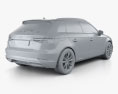 Audi A3 Sportback g-tron 2019 3D模型