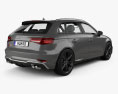 Audi S3 Sportback 2019 3d model back view