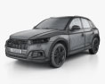 Audi Q5 S-Line 2016 Modello 3D wire render