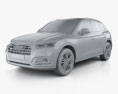 Audi Q5 S-Line 2016 Modello 3D clay render