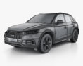 Audi Q5 2019 3d model wire render