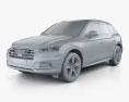 Audi Q5 2019 3d model clay render