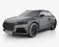 Audi Allroad Shooting Brake 2014 3D模型 wire render