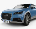 Audi Allroad Shooting Brake 2014 3D 모델 