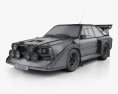 Audi Quattro Sport S1 E2 1985 3d model wire render