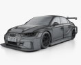 Audi RS3 LMS 2018 3D 모델  wire render