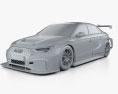 Audi RS3 LMS 2018 3D模型 clay render