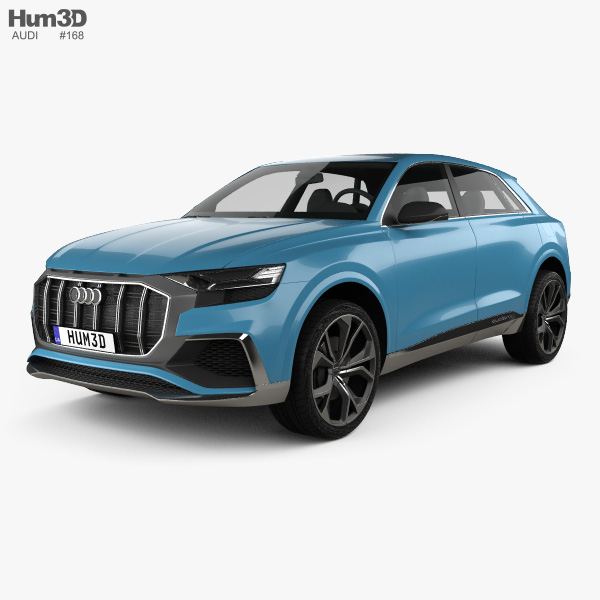 Audi Q8 概念 2019 3D模型