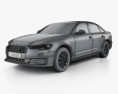 Audi A6 L (C7) saloon (CN) 2020 3D模型 wire render