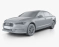Audi A6 L (C7) saloon (CN) 2020 3D-Modell clay render