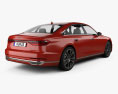 Audi A8 (D5) 2019 3D模型 后视图